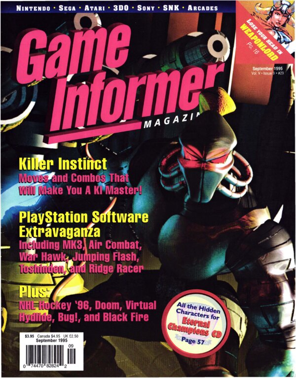 Game Informer Issue 29 (Septemper 1995) cover